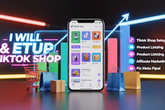 do tik tok shop setup,tik tok shop product listing and tik tok shop marketing