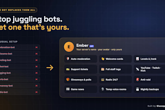 setup a discord server and your own custom bot