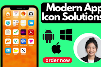 design a modern app icon for your mobile app