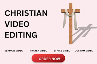 do christian video editing of church sermon and christian videos