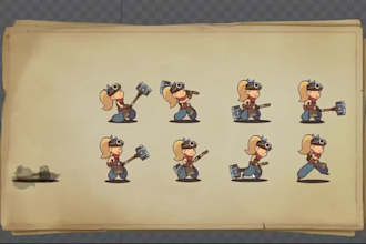create2d game animation 2d character rigging character animation spine 2d