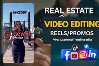 do real estate video editing, real estate reels editing