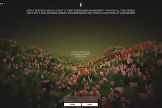 create 3d motion graphic website