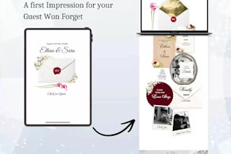 design a modern wedding website with rsvp and photo gallery