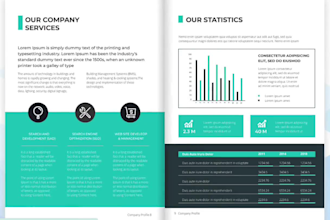 design brochures and business reports