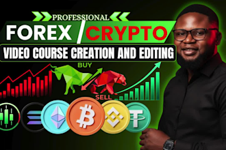 do forex and crypto trading video course, explainer video, tutorials, elearning