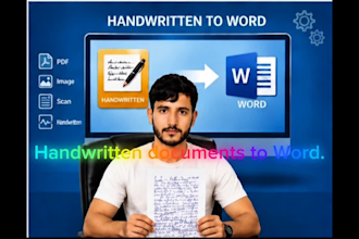 convert PDF, scans, images, and handwritten notes to word