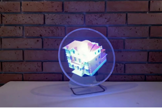 do 3d hologram fan animation, 3d animation for spinning hologram fan display