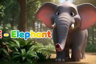 create 3d kids learning videos for youtube, 3d kids animation for kids channel