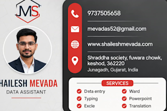 design a professional business card or visiting card