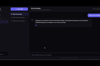 create an ai document chatbot using rag and vector databases