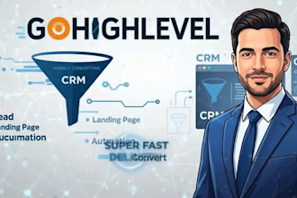 create go high level website, ghl sales funnel, gohighlevel CRM and automation