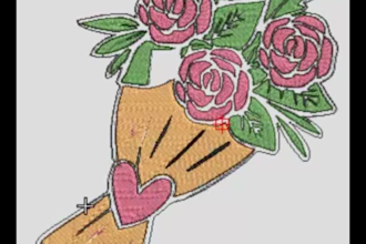 do embroidery digitizing logo into dst pes jef emb file