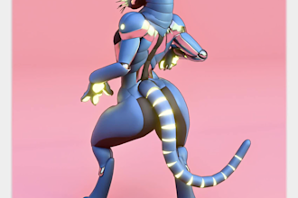 vrchat avatar 3d model vrchat vrc avatar furry avatar vseeface 3d vtuber vr nsfw