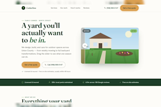 design a modern local business website that gets you calls