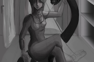 draw a custom anime portrait, banner, or wallpaper