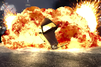 create horror effect, smoke effect, compositing vfx,  fire explosion effect,
