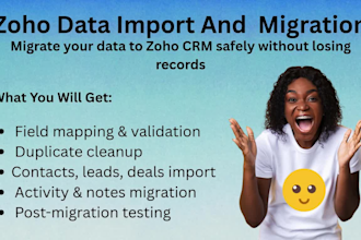 migrate your CRM data to zoho CRM from hubspot, salesforce, pipedrive
