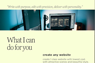 create any type of website you want for free or 3