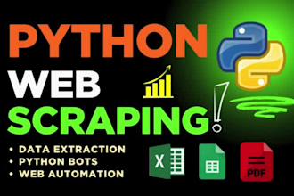 do python web scraping, data mining and email extraction