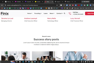 create a react landing page