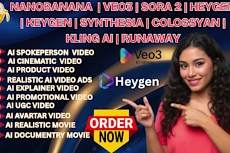 make ai videos with nano banana heygen keygen veo3 synthesia collosyan sora2