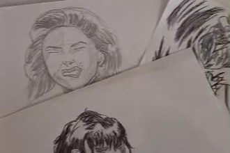 je dessine vos personnages au crayon