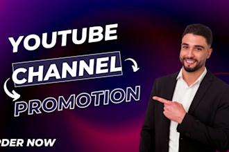do youtube channel promotion, video  promotion