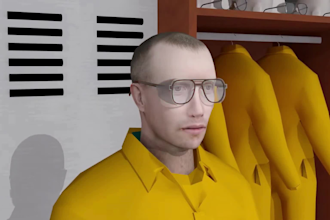 3d industrial safety training and hazard animation for construction and factory