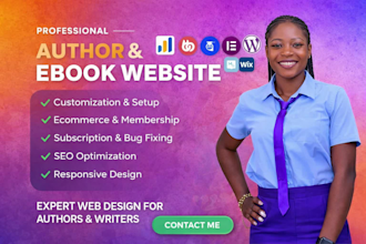 design author website book author website ebook website author landing page