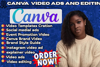 create video ads canva video editing