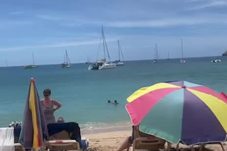 record the beach in st lucia