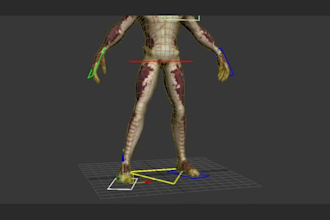 metahuman avatar rig for game,modular control rig,body reshaping,ik fk,ue4,ue5
