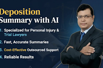 prepare ai deposition summary for attorneys