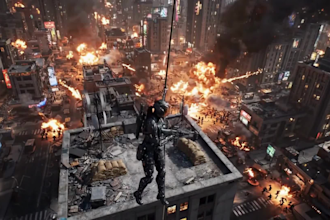 create epic ai cinematic game trailer move teaser and promo video