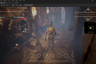 design interactive game UI, menu and hud for unreal engine ue5