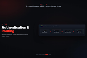 fix laravel bugs, errors and API issue