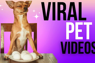 create viral funny pet videos, youtube shorts, reels and facebook content