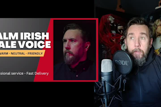 deliver a calming neutral male irish voice