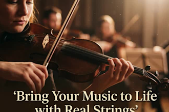 craft and record an expressive, studio quality string quartet
