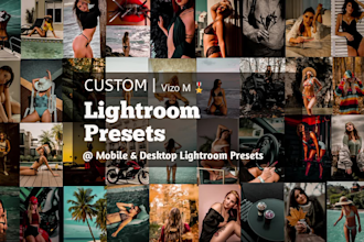 custom aesthetic professional lightroom preset mobile desktop
