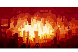 create rpg maker pixel art tileset, tilemap and game backgrounds