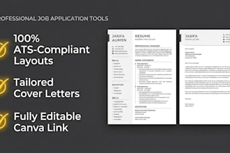 write and design a professional ats compliant resume and CV