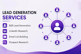 provide verified b2b leads, email lists, and linkedin leads