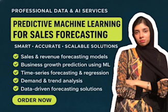 build predictive ml models to forecast sales and growth