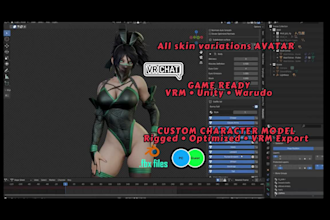 model, rig 3d vrchat, daz3d, 3d nsfw vtuber character, vrm koikatsu avatar model
