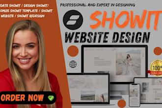 customize showit template, redesign showit, build showit website, update showit