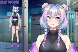 design and rig custom live2d vtuber model for vtube studio