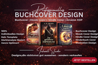 erstellen sie ein buchcover, ebook cover und kindle cover fur amazon KDP