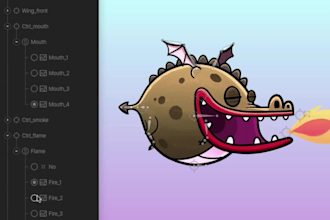 create character mascot rive and lottie animations for web and app